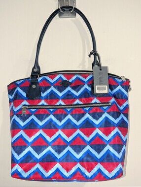 MZ Wallace Chelsea Bedford Zigzag Tote
